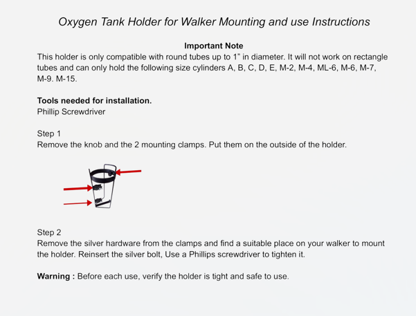 Walker Oxygen Tank Holder - Image 17